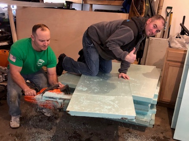 Volunteers Construct New Course for Annual Mini-Golf at the Library
