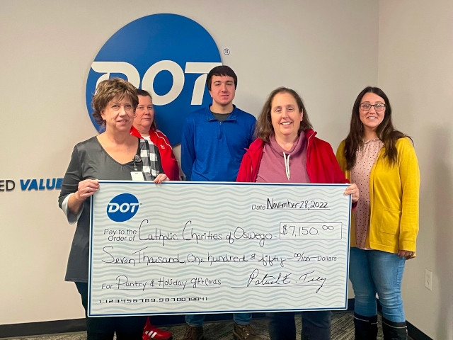 Dot Foods Donates $7,150 to Catholic Charities Food Pantry