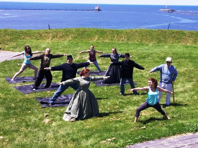 Free Sunset Yoga Class on Fort Ontario’s Ramparts July 15