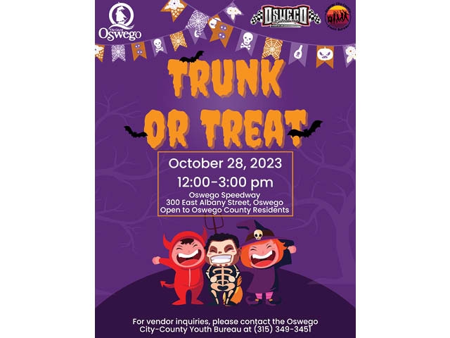 Mayor Barlow Announces 2023 Walk Thru Trunk or Treating at Oswego Speedway