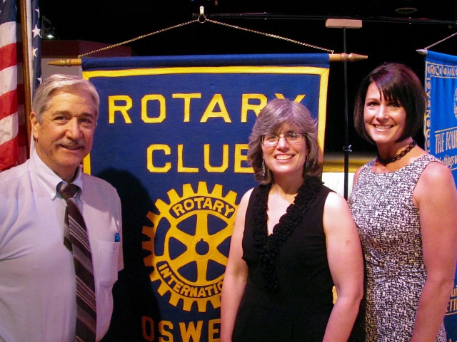 Ellen Clark Introduces Lighthouse Coworks to Oswego Rotary