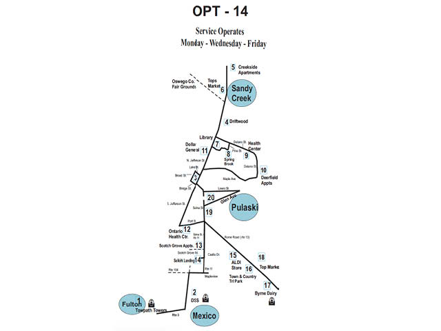 Oswego County Mobility Management Announces Updated Bus Route