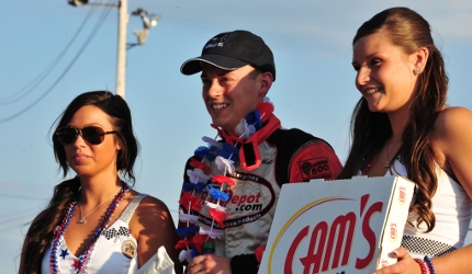 Cam`s Pizzeria Pizza served hot and fresh at Oswego Speedway