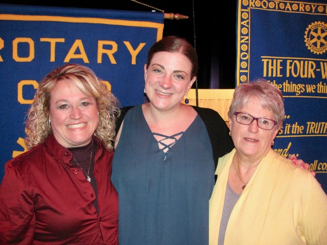Kristin Earle Wise Presents to Oswego Rotary