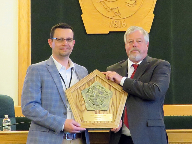 Oswego County Legislature Recognizes Tim Stahl