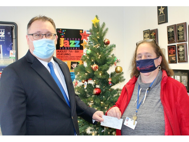 Fulton Lions Club Donates $1,500 to Catholic Charties