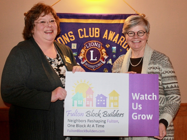 Fulton Block Builders Visits Fulton Lions Club