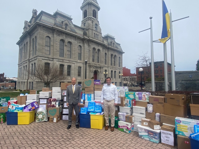 Mayor Barlow Thanks Oswego Residents for Donations to Ukraine