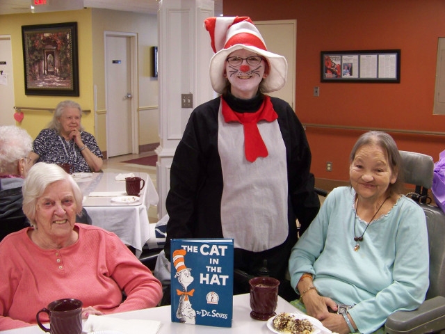 Cat-In-The-Hat Visits Morningstar for Dr. Seuss' Birthday