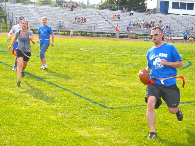 OHS and OMS Faculty Face Off at Flag Football