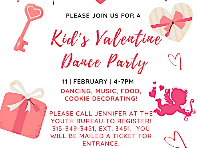 Kid's Valentine's Day Dance Party Feb. 11th