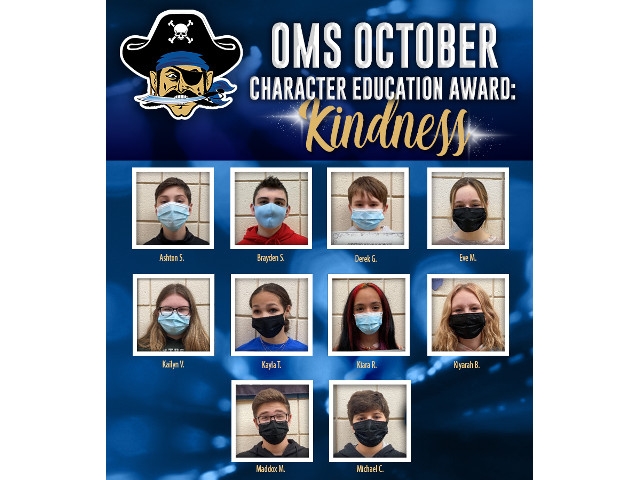 Oswego Middle School Students Receive Honors For Display of Kindness