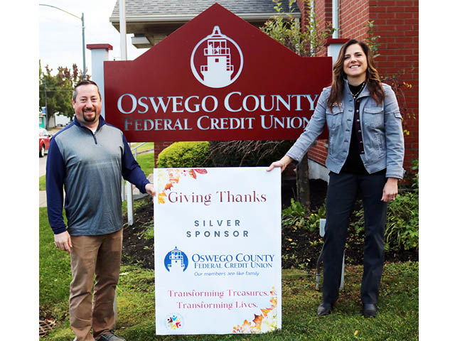 Oswego County Federal Credit Union Supports OCO's Giving Thanks Event