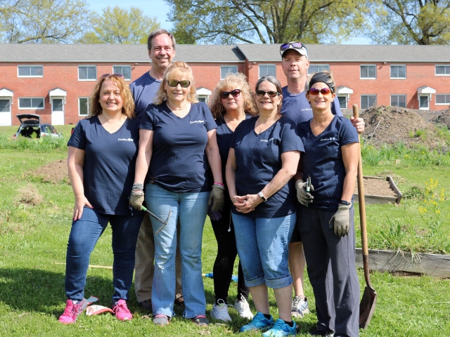 Excellus BlueCross BlueShield Employees Help Prepare Fulton Community Garden