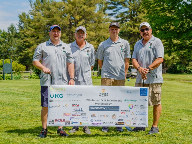 Oswego Industries 16th Annual Golf Tournament, Presented by HealthWay, Held at Battle Island
