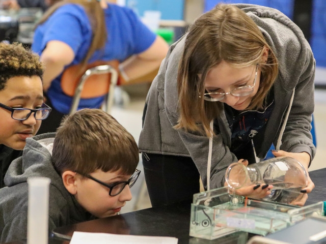 OMS Students Participate in Daylong Forensic Lab
