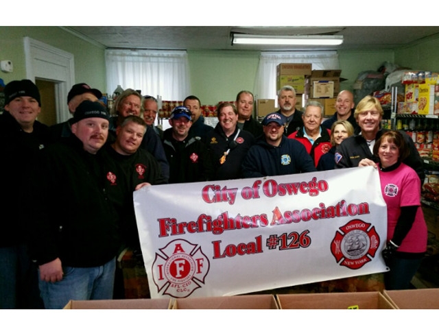 Oswego Firefighter's Association Makes 2015 Human Concerns Donation