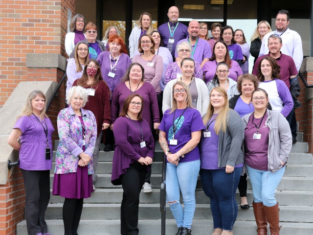 DSS Goes Purple to Raise Awareness of Domestic Violence