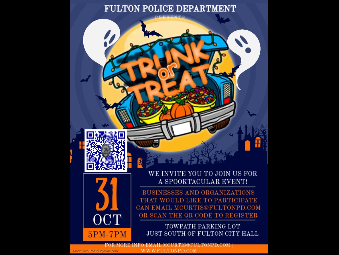 City of Fulton Police Department Hosts Trunk or Treat Event on October 31