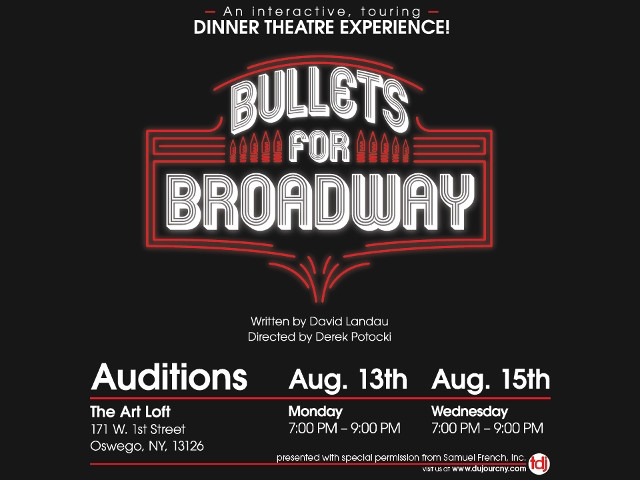 Auditions for Theatre Du Jour's ‘Bullets for Broadway’ Announced