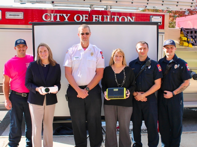 Fulton Savings Bank Donates $1,000 of Fire Safety Educational Equipment to Fulton FD