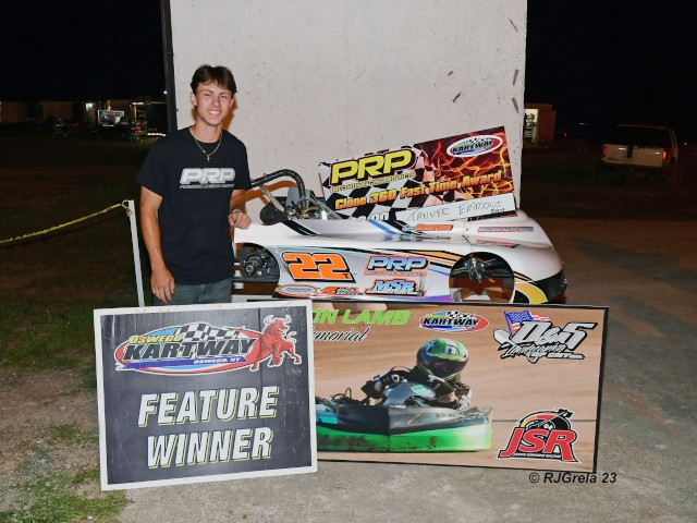 Tanner Emmons Claims $500 with Justin Lamb Memorial Victory at Oswego Kartway