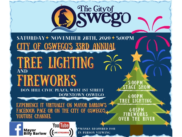 Mayor Barlow Announces 33rd Annual Tree Lighting Celebration And Fireworks