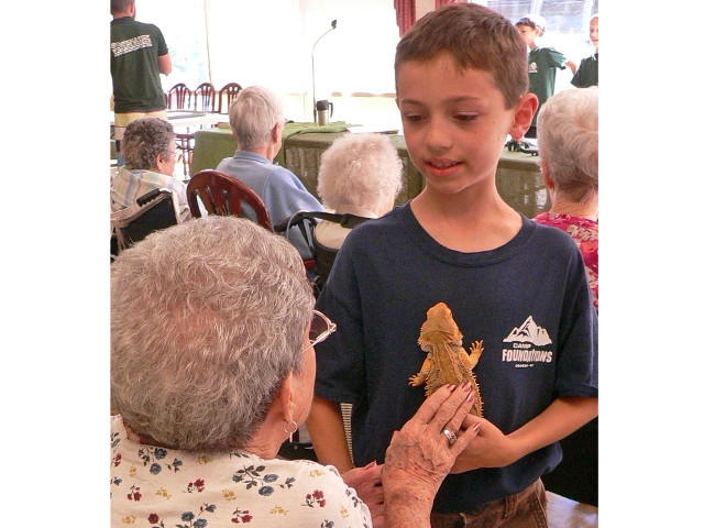 Animals of All Shapes, Sizes Visit St. Luke Health Services Residents