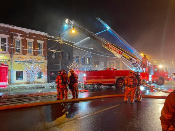 Oswego Fire Department Handles Early Morning Downtown Fire
