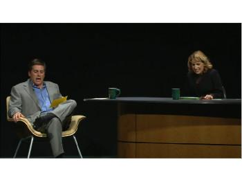 Steve Levy and SUNY Oswego President Deborah Stanley host &quot;The Tomorrow Show.&quot;