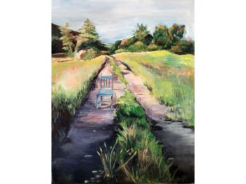 20 years of art -- &quot;Kristie Boisen: 20/20/20,&quot; the next exhibition at Oswego State Downtown, will feature 20 years of works by Boisen, a longtime art teacher and SUNY Oswego alumna, including the pictured painting &quot;Where the Sidewalk Ends.&quot;