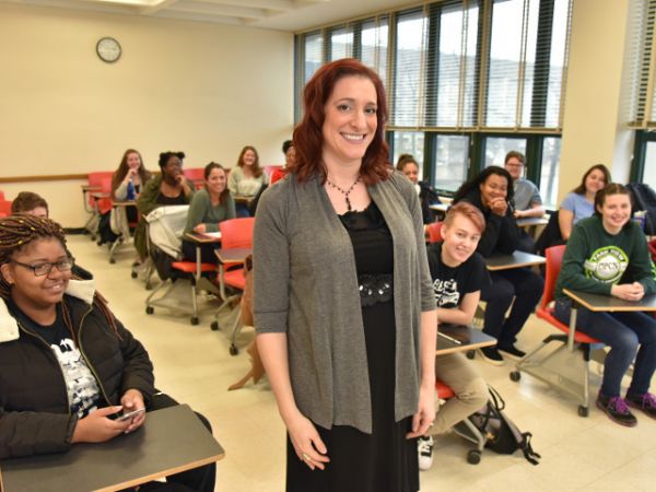 Teaching award -- Jessica Reeher, chair of the communication studies department, recently earned the 2019 SUNY Oswego President’s Award for Teaching Excellence. Her nomination earned support from current and former students remarking on the lasting impact she has had on them as a teacher, advisor and role model.