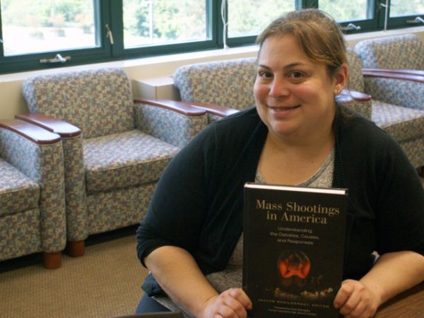 Resource book -- SUNY Oswego public justice faculty member Jaclyn Schildkraut, a national expert on mass shootings, recently published “Mass Shootings in America: Understanding the Debates, Causes and Responses,” a reference book that she hopes will prove helpful for anybody researching the topic.