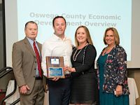 Operation Oswego County Presents Award to Elizabeth and Richard Hamilton