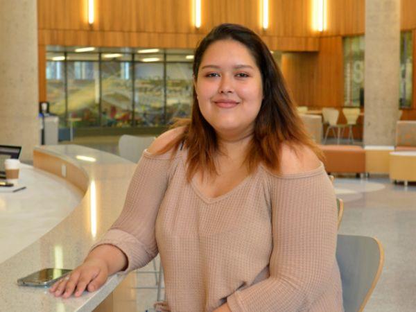 Oswego trends -- SUNY Oswego freshman biology major Vanessa Gonzales is among an incoming student group that is the most diverse in the college&#039;s history and with a rising number of STEM majors. &quot;It definitely feels like home,&quot; she says.